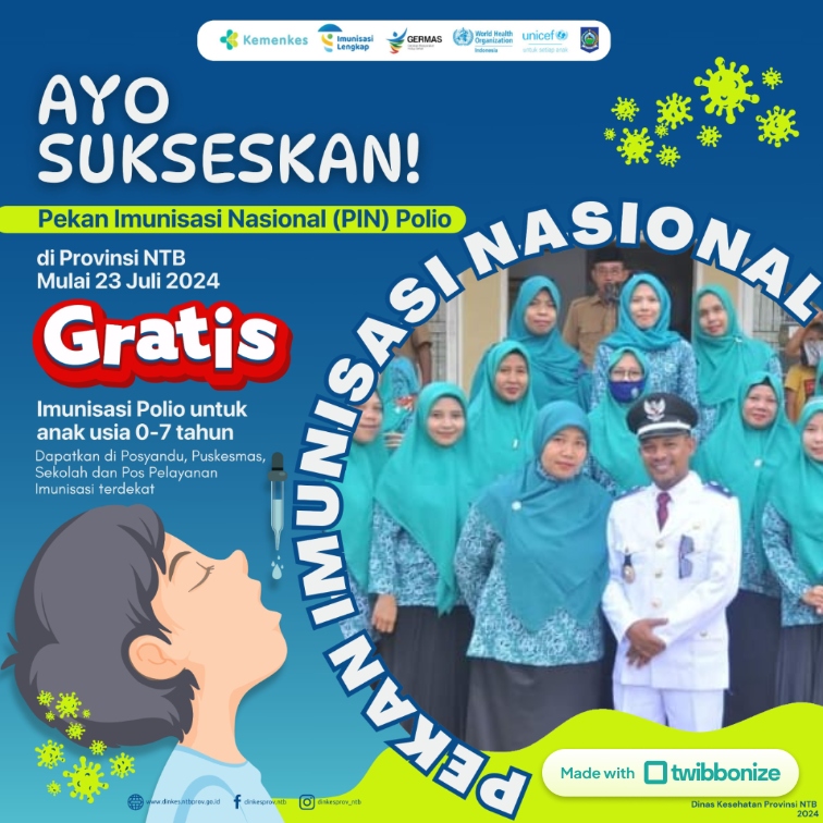 PEKAN IMUNISASI NASIONAL (PIN) POLIO SERENTAK KEDIRI SELATAN